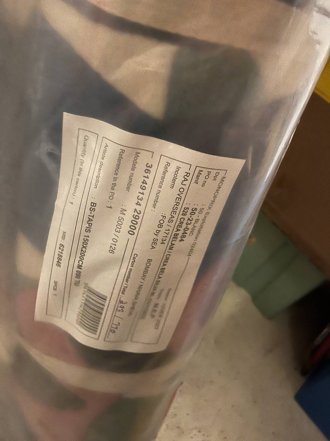 Grand tapis Bêla Silva pour Monoprix