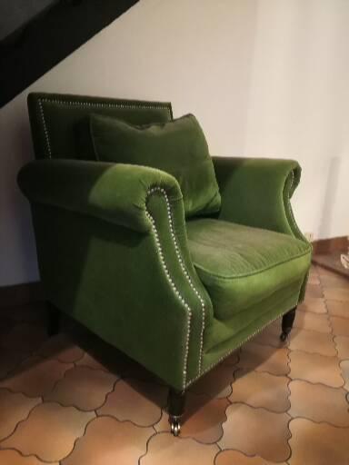Vintage wheel armchair