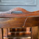 English mahogany magazine holder 1 drawer Mid-twentieth