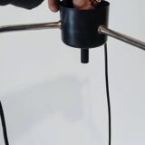 Three-branch pendant light with transparent vintage lampshade