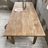 1950s oak butcher's farm table