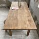 1950s oak butcher's farm table