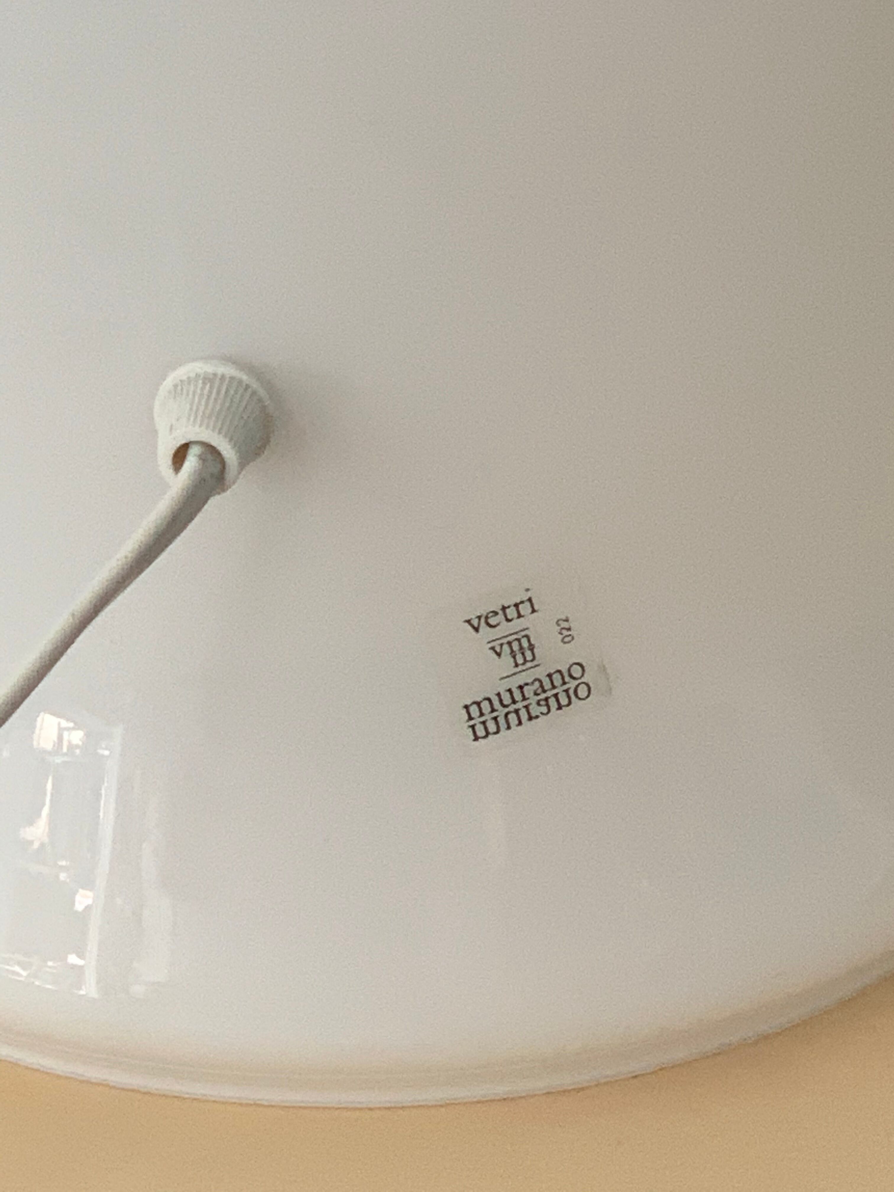 Lampe en verre Vetri Murano rainbow arc en ciel 1970