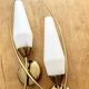 Paire d'appliques tulipe vintage