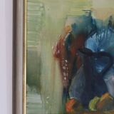 Huile sur toile suédoise originale – « Nature morte vibrante »