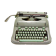Hermes 3000 green blue typewriter