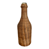 Vintage rattan bottle