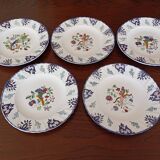 Flat plates "Vieux Rouen" Longwy