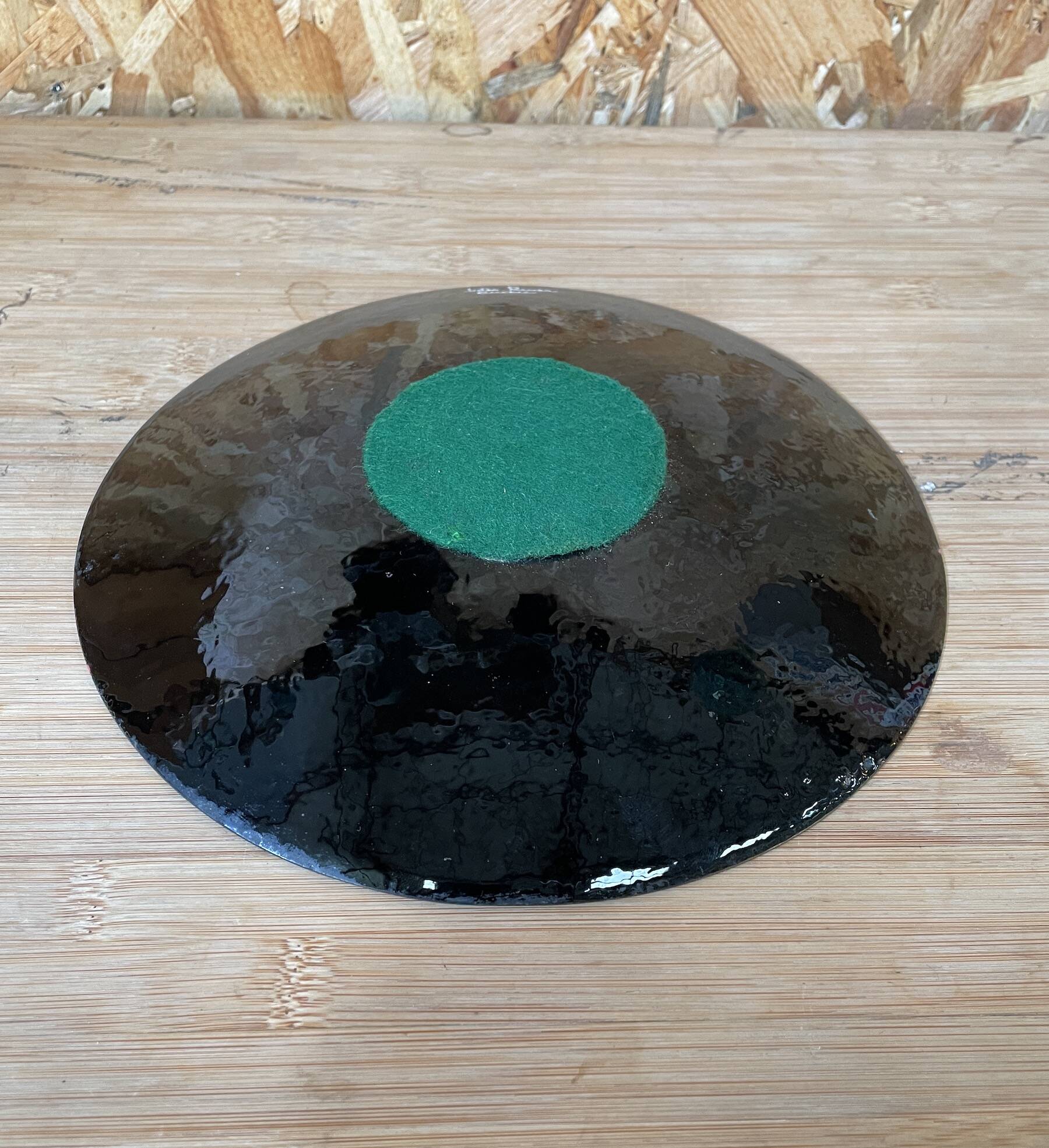 Enameled plate on copper by Jules Perrier Quebec Canada - 1950