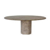 Grey travertine table