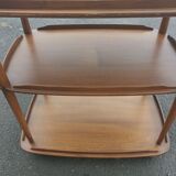 Table service bar rolling in massive elm by ercol england around 1960
