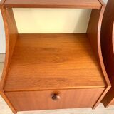Pair of Scandinavian teak bedside tables