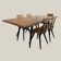 Dining set Ilmari Tapiovaara model Pirrka for Laukaan Puu 1950’s