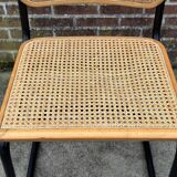 Set of 4 chairs Cesca B32 designed by Marcel Breuer design black frame