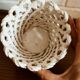 Woven earthenware pot