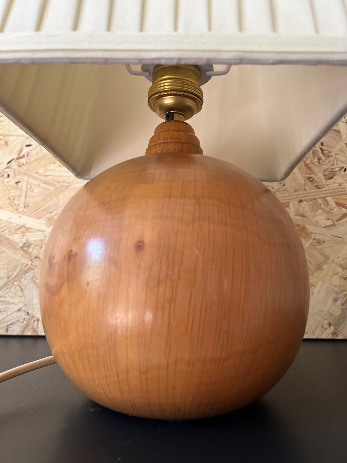 Lampe A Poser Boule Filaire Blanc
