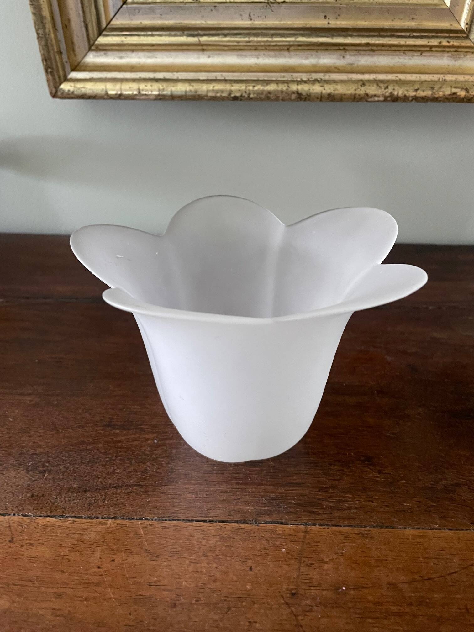frosted glass tulip