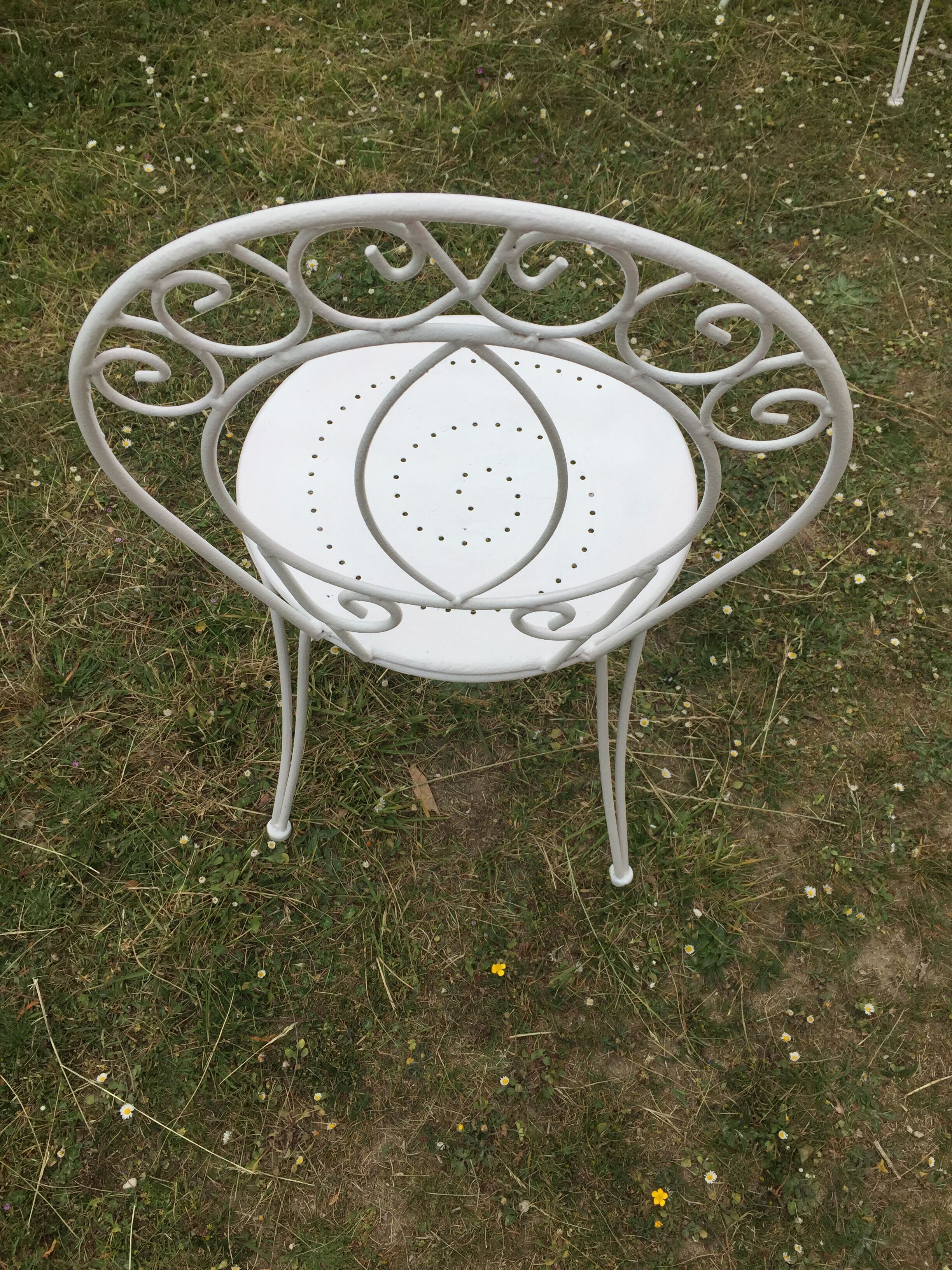 Five garden chairs 70s