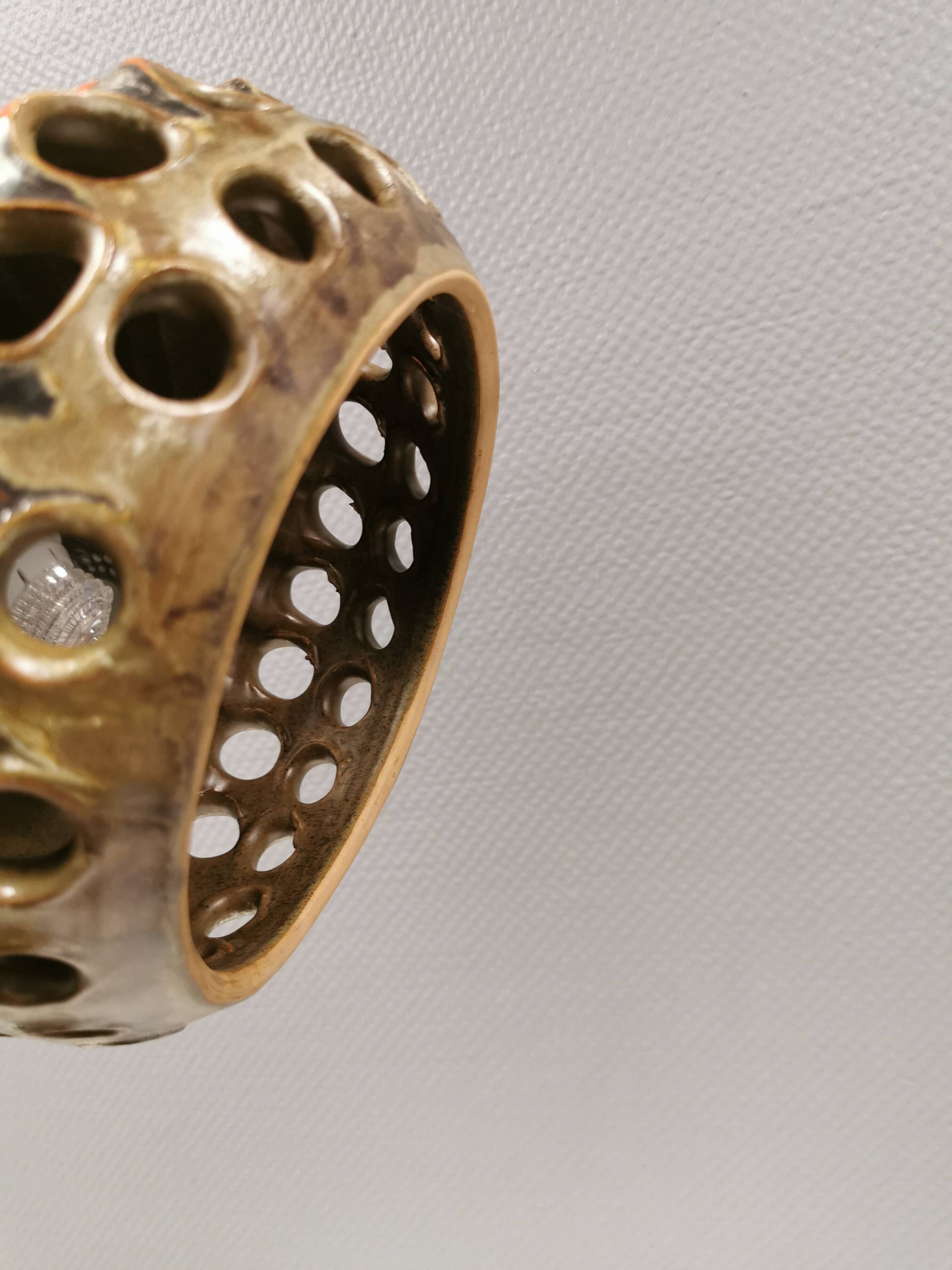 Ceramic hanging lamp, Danish from the 1970s.