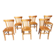 6 chaises bistrot, teinte claire