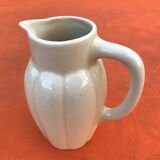 Art Deco Gadrooned Ceramic Pitcher