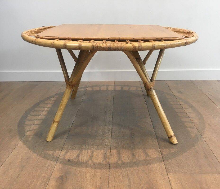 Rattan coffee table