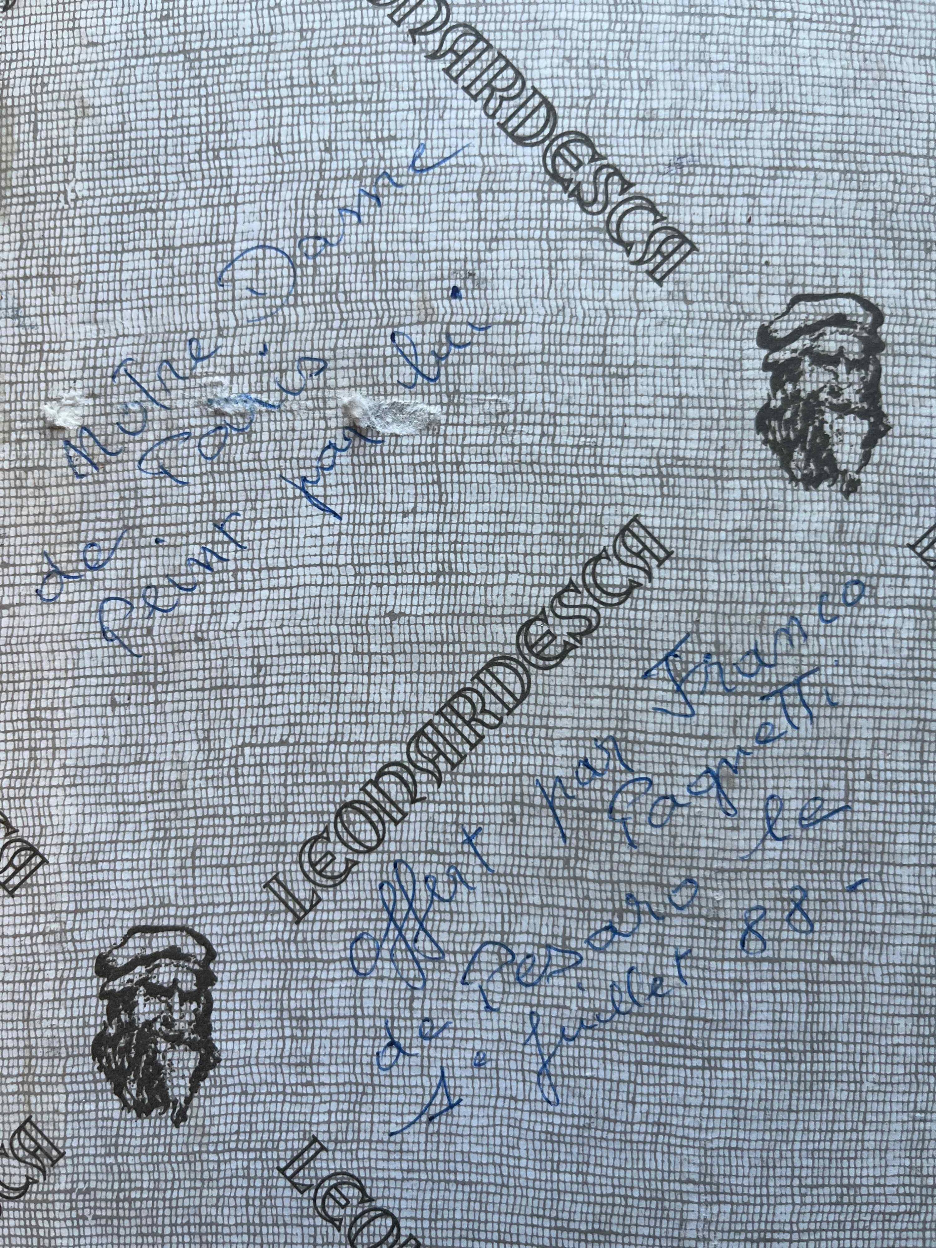 HST/P painting "Notre Dame de Paris" by Franco Pagnetti from Pesaro