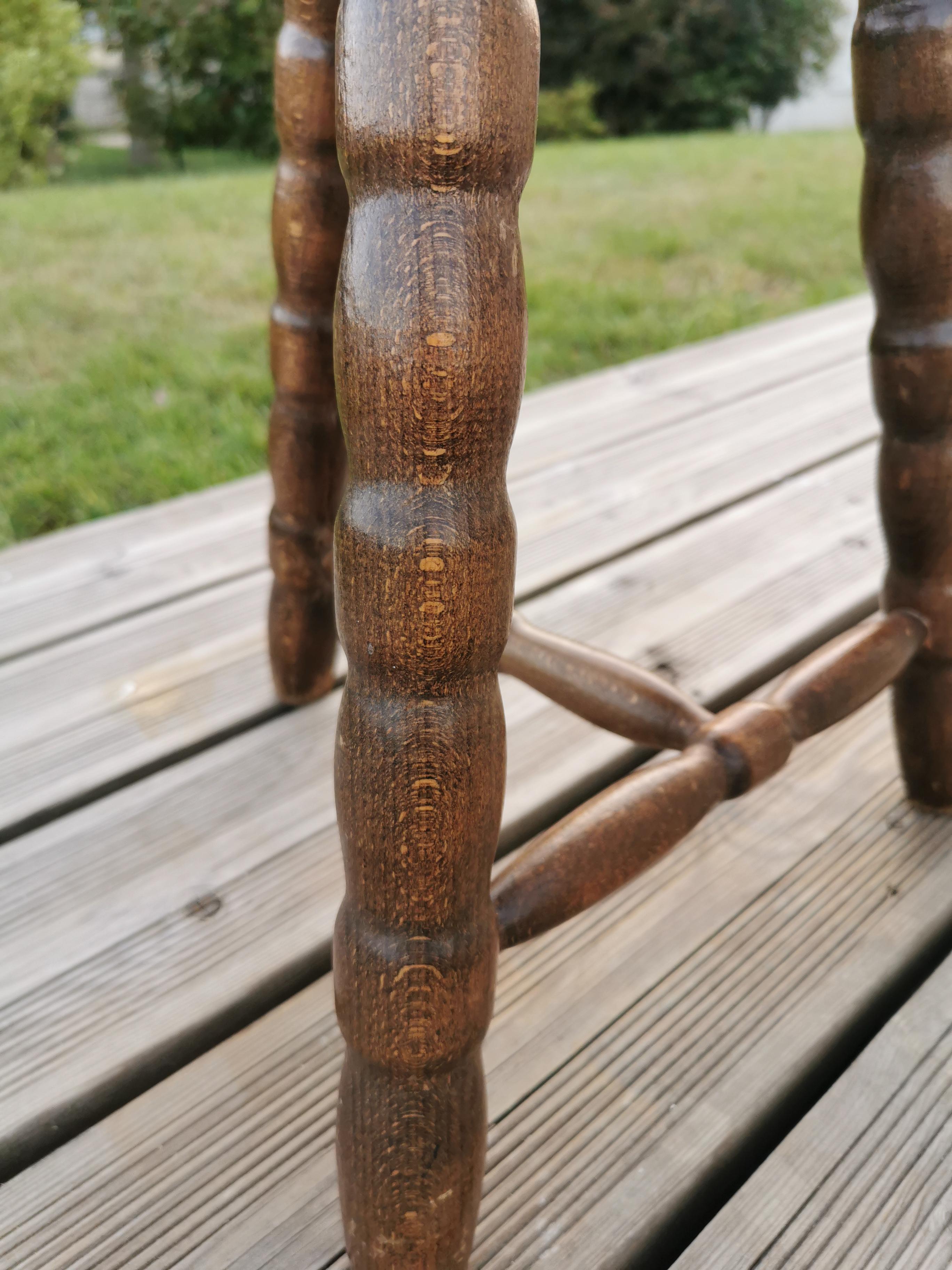 Wooden milking stool