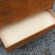 Vintage chest of drawers in blond and golden oak, compass legs and 4 drawers, 1950s