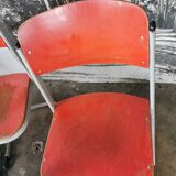 Set de 14 chaises vintages empilables