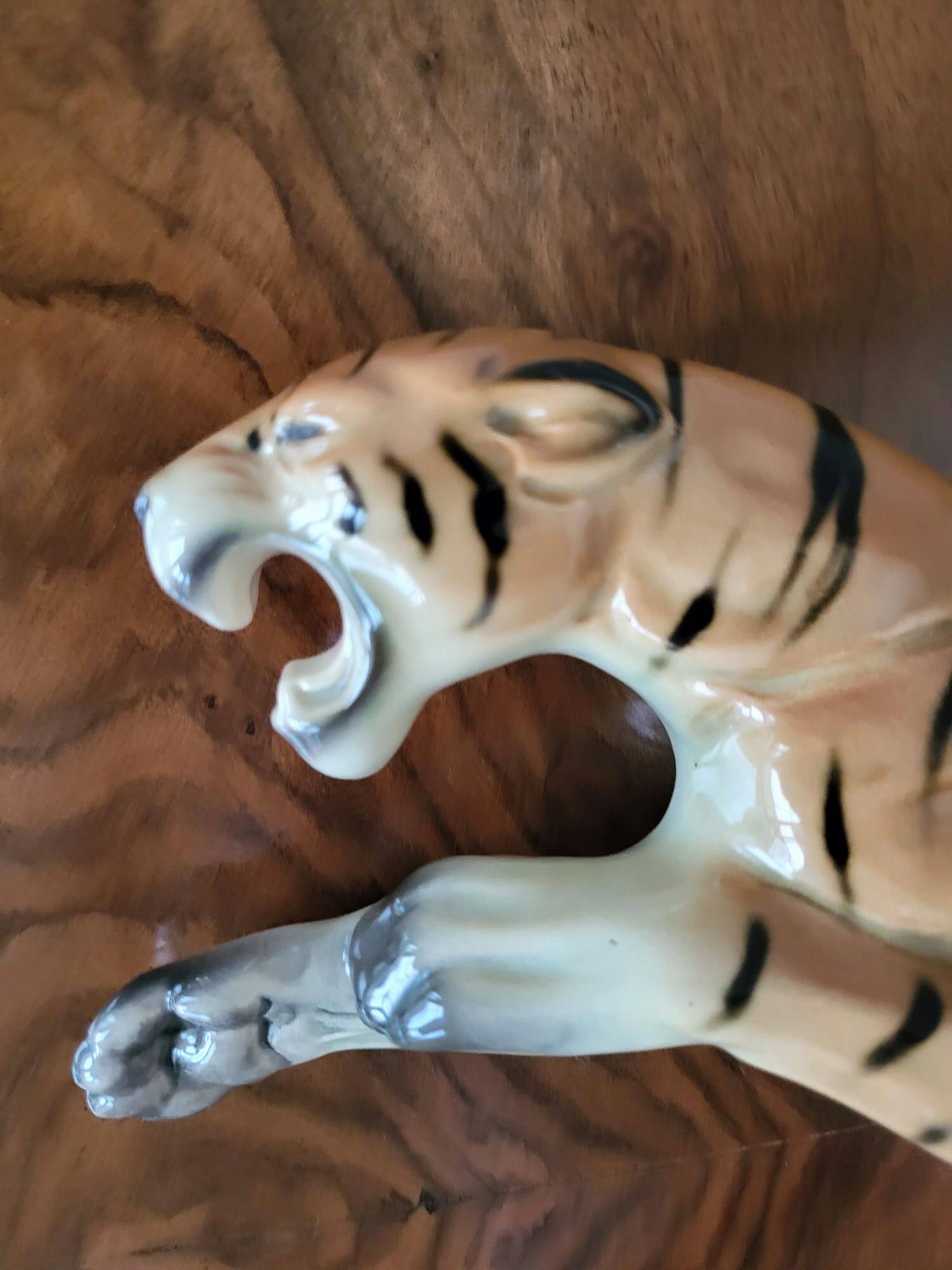 Ceramic tiger from Cortendorf, Julius Griesbach S., Germany 1960