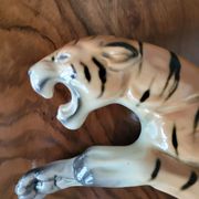 Tigre en céramique de Cortendorf, Julius Griesbach S., Allemagne 1960