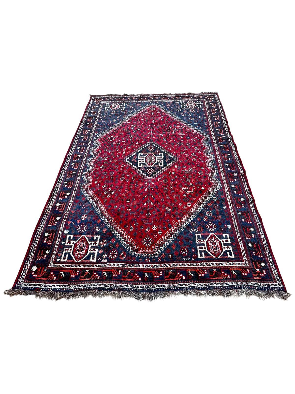 Handmade Persian Shiraz carpet 2m x 3m