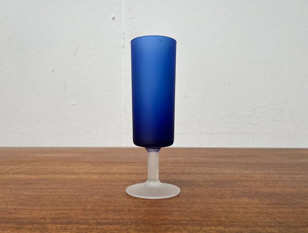 Vase from the Italian Satinato series and glass attributed to Carlo Moretti, 1970s, set of 2.