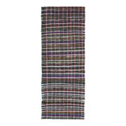 Vintage Turkish Hand-Knotted Wool Cotton Pink Kilim Runner Rug 83x220