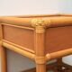 Bedside or side table in wood, bamboo and rattan, 1970s