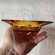 Cendrier vintage ambré carré, Anchor Hocking