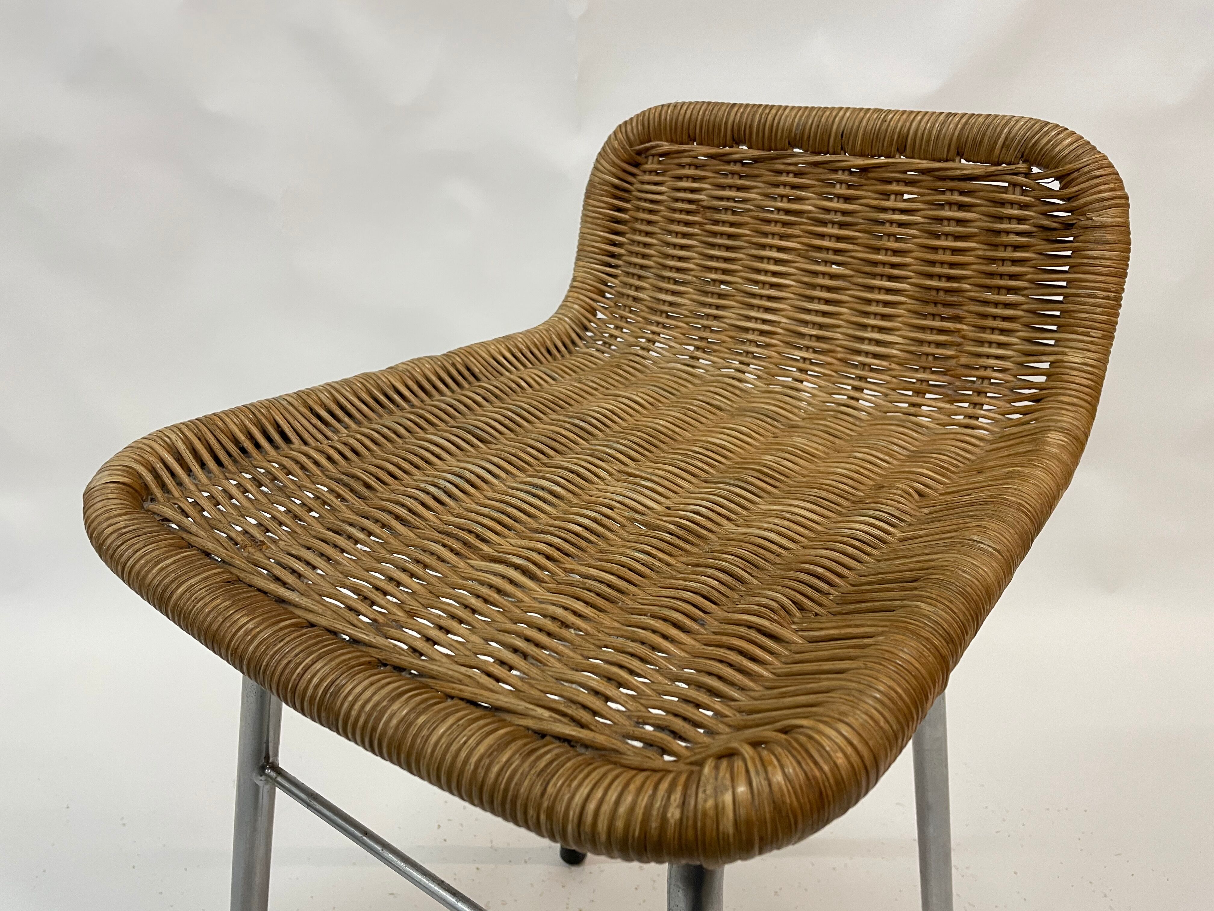 Vintage stool barstool Dirk van Sliedregt Rohe Noordwolde