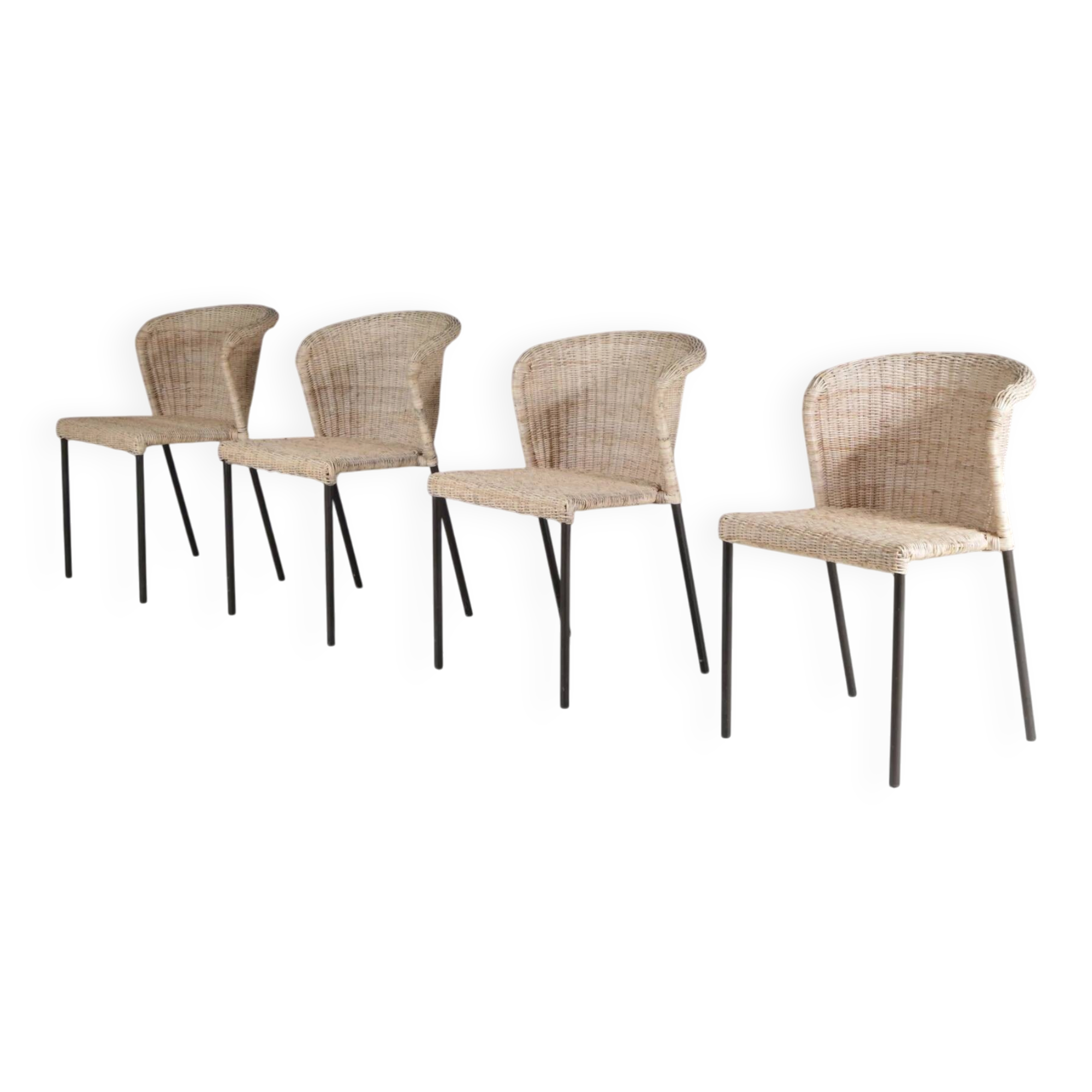 1950s set of 4 dining chairs from the Netherlands