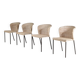 1950s set of 4 dining chairs from the Netherlands