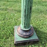 Doric style column in patinated wood, 19th century