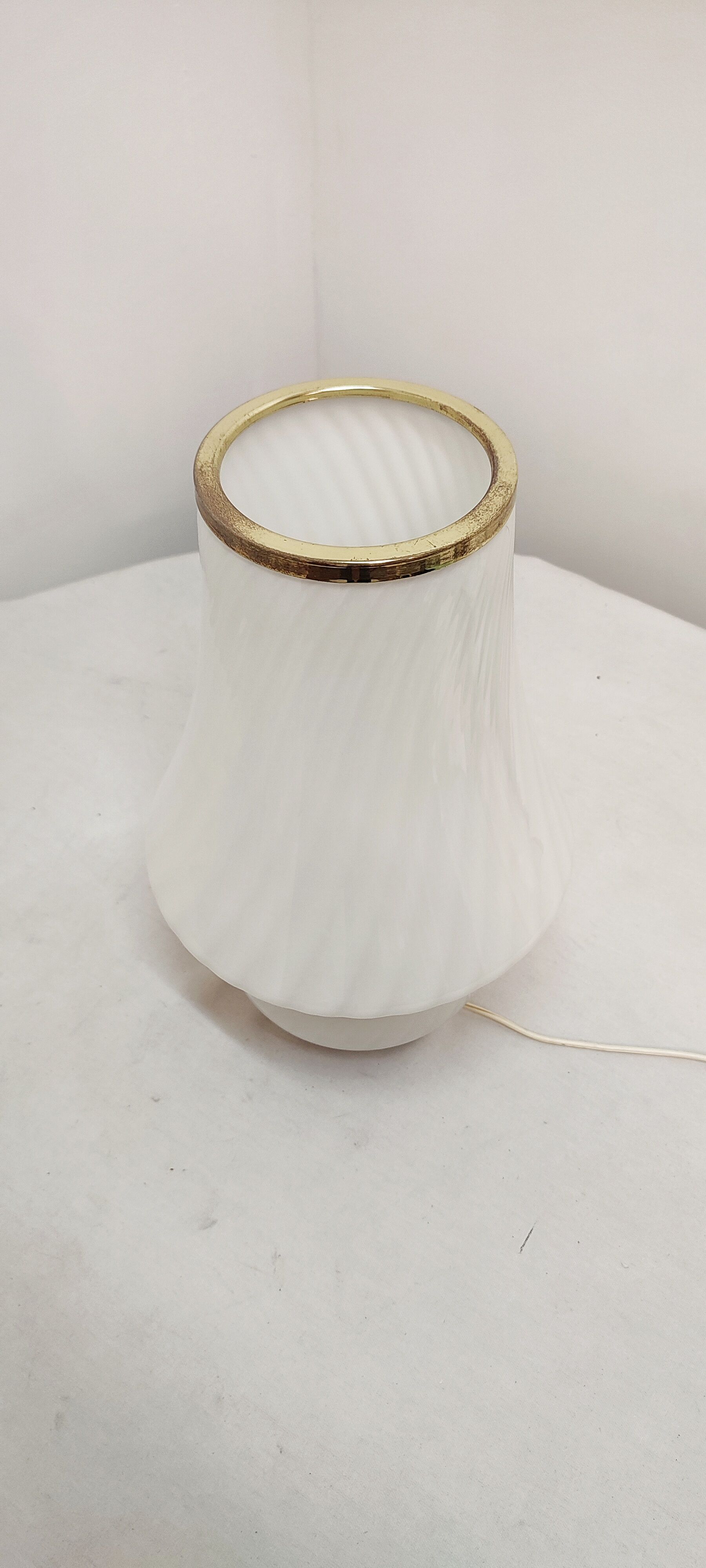 Lampe de table en verre de Murano « champignon ». Italie, années 1970.