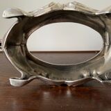 Vintage silver metal planter