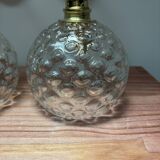 Pair of vintage bubble globe wall lights