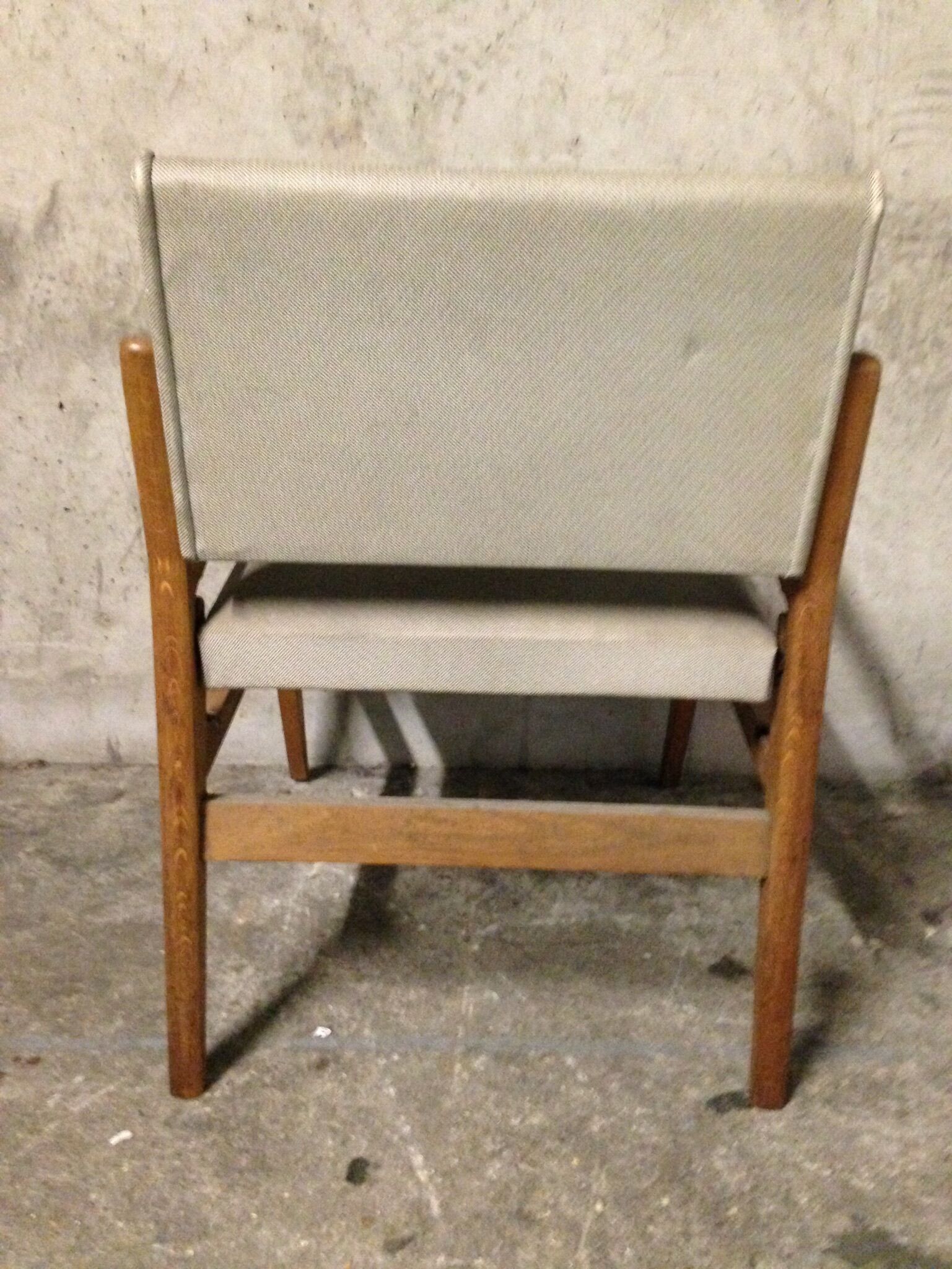 Armchair 1950 skai vintage tbe