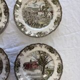English dinner plates