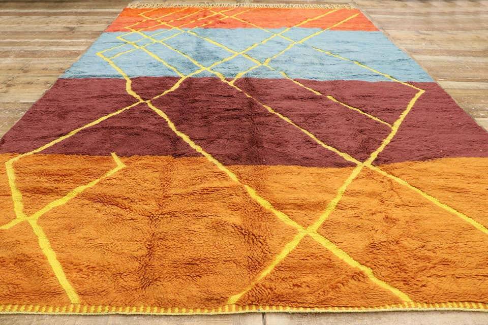 Moroccan wool beni mrirt rug 250cmx150cm