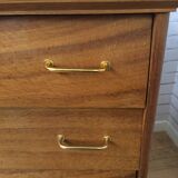 Chest of drawers 3 drawers golden oak compass feet
