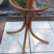 Six-headed coat holder in curved wood vintage 40s-50s