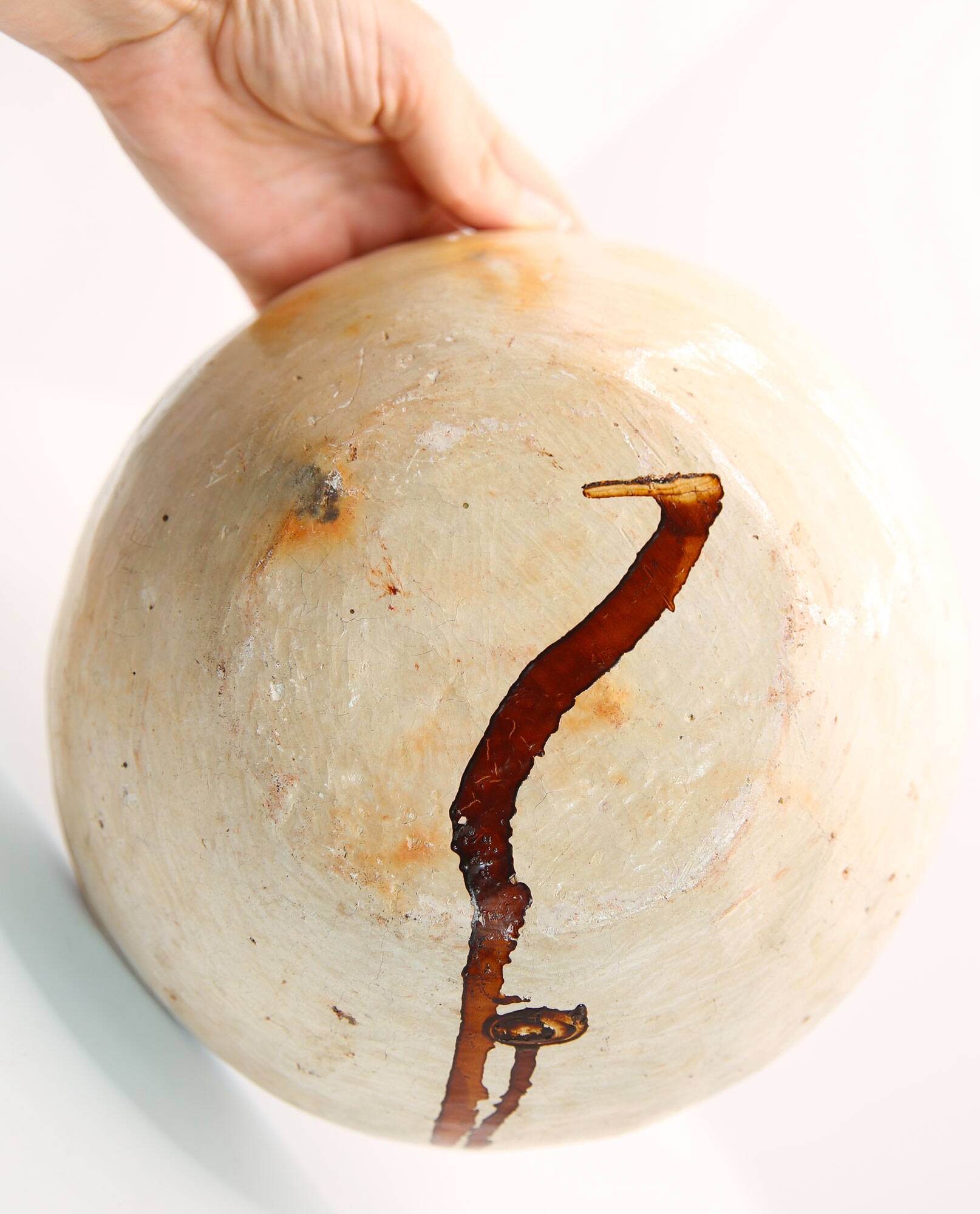 Berber dish with abstract patterns Sejnane Tunisia